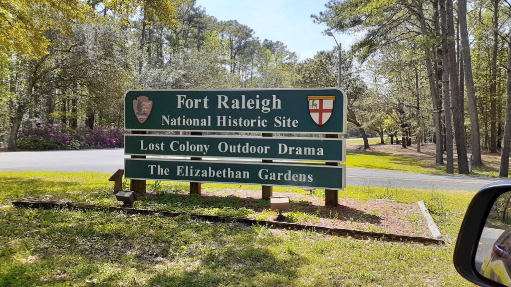 Fort Raleigh National Historic Site Park Sign