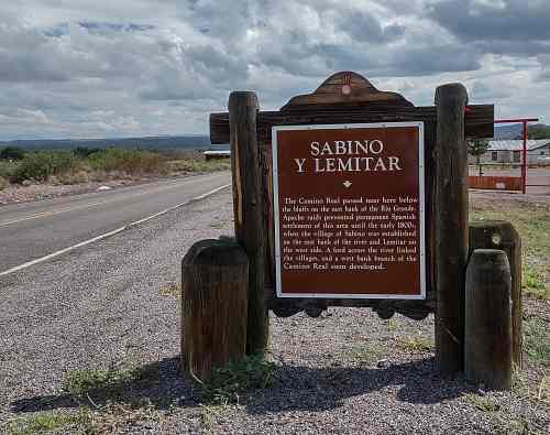 Historic Marker: Sabino Y Lemitar